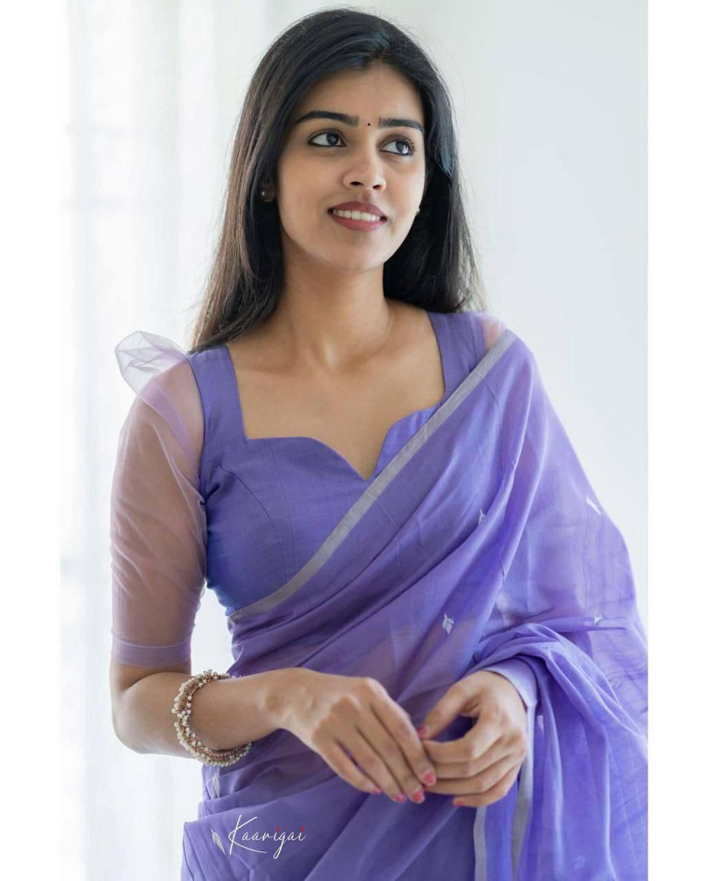 Lavender Saree
