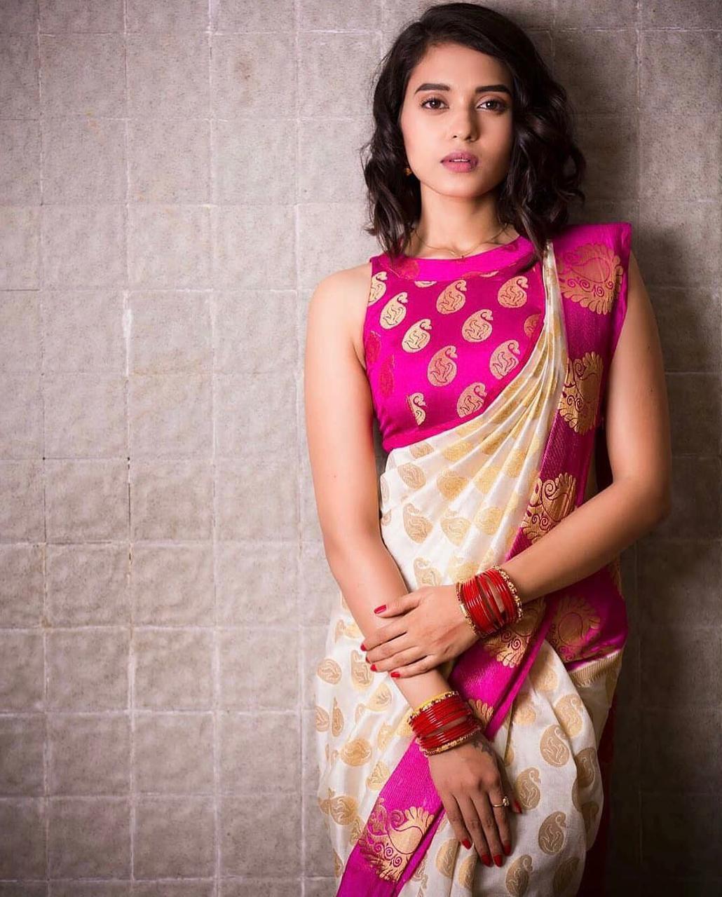 Rani Pink Saree