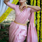 Graceful Kanjivaram Silk Saree for Women - Chic Pink Sari with Blouse Piece - 5.5 Mtr Party Wear for Festivals and Weddings