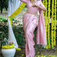 Graceful Kanjivaram Silk Saree for Women - Chic Pink Sari with Blouse Piece - 5.5 Mtr Party Wear for Festivals and Weddings
