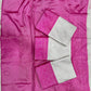 White and Pink Banarasi Silk Saree for Women | Traditional Kanjivaram-Style Saree with Rich Zari Weaving and Blouse Piece – Perfect for Wedding, Party & Festive Wear