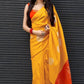 Vibrant Kanjivaram Silk Saree for Women - Stunning Yellow and Orange Sari with Blouse Piece - 5.5 Mtr Party Wear for Festivals and Weddings