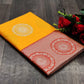 Vibrant Kanjivaram Silk Saree for Women - Stunning Yellow and Orange Sari with Blouse Piece - 5.5 Mtr Party Wear for Festivals and Weddings
