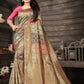 Multicolor Soft Banarasi Silk Saree for Women | Traditional Golden Zari Woven Pallu & Rich Design | Blouse Piece Included – Wedding, Festival & Party Wear Saree