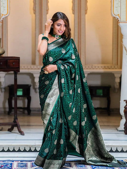 Elegant Maroon & Black Banarasi Silk Saree for Women – Traditional Kanjivaram Style Sari with Blouse Piece | Wedding, Party & Festival Wear Silk Saree